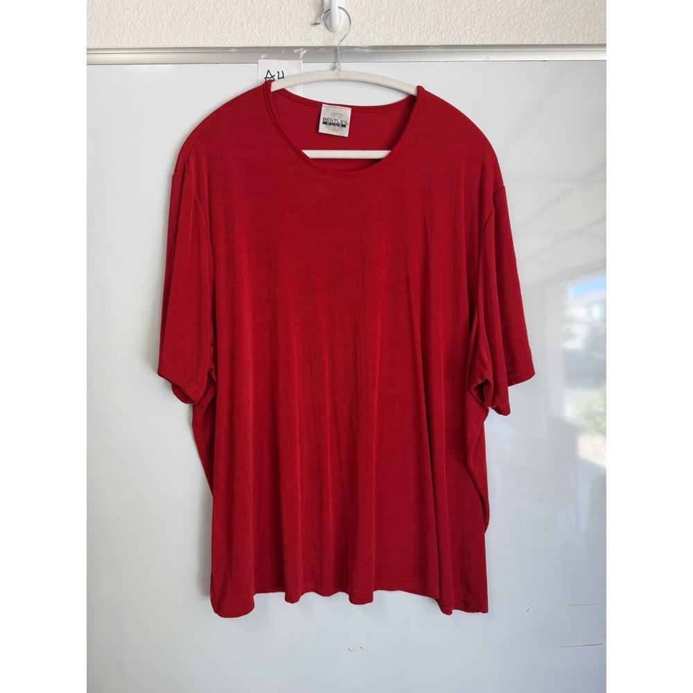 Vintage TR Bentley Plus Woman's Shirt Red Size 3X Made In USA